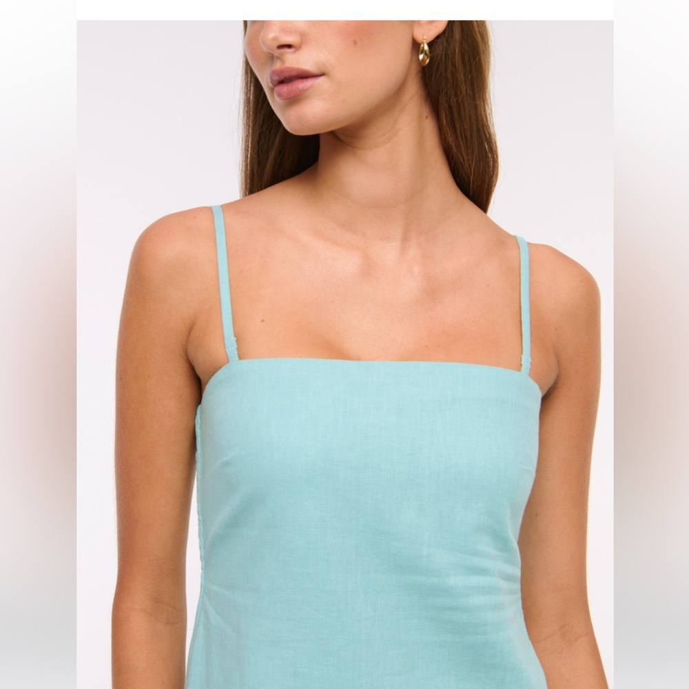 Aqua Scarlett Strapless Linen Blend Skort - Picture 2 of 4